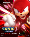 Knuckles the Echidna, as he appears in Sonic Prime.